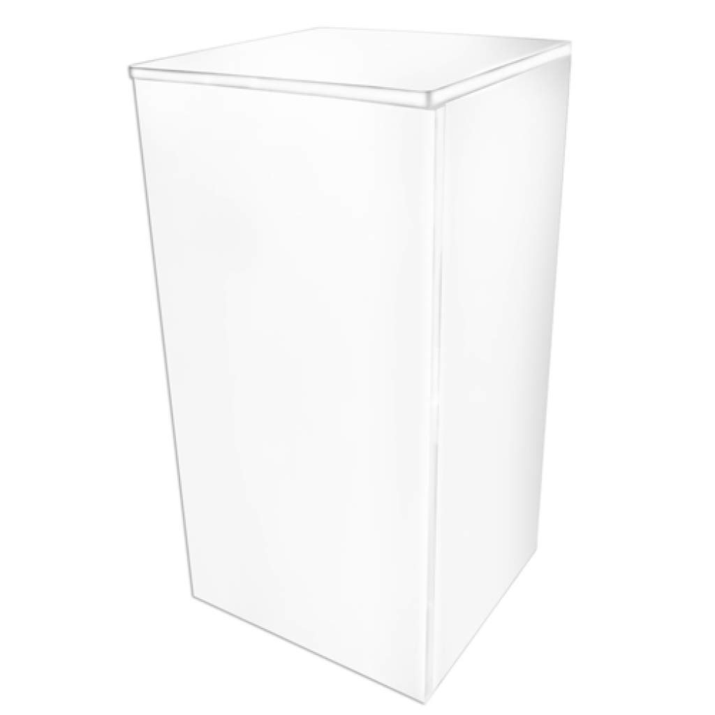 Cube Stand 80, Hochglanz weiß